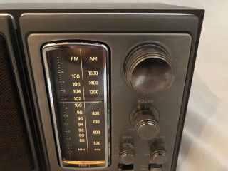 SONY ICF - 9580W AM FM 2 - BAND VINTAGE Radio Bass Reflex System 3