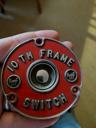 Vintage Amf 10th Frame Bowling Hot Rat Rod Gasser Ignition Switch Button