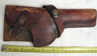 Vintage Brauer Bros Mfg Co.  St.  Louis Right Handed Pistol Leather Holster H 32 R