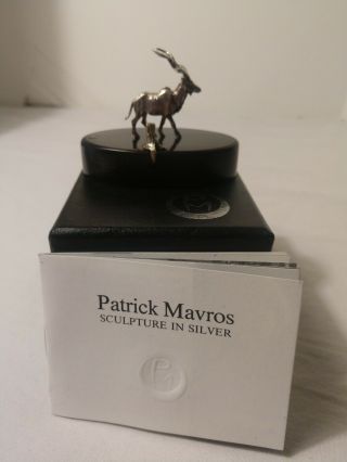 Patrick Mavros Sterling Silver Kudu Place Card Holder