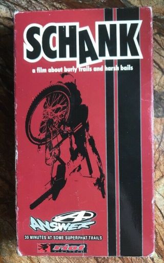 Schank A Film About Burly Trails And Harsh Bails Vintage & Vhs