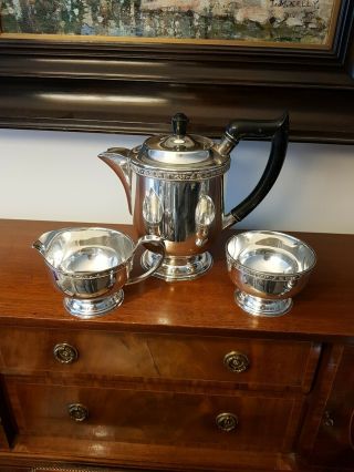 Vintage Three Piece Coffee Service By Viners