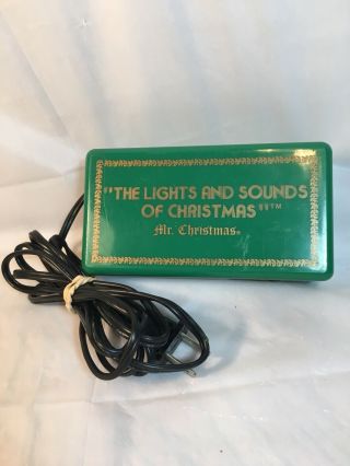 Vintage Mr Christmas Lights And Sound 21 Songs Flashing Light Control Box 1981