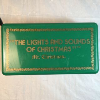 Vintage Mr Christmas Lights and Sound 21 Songs Flashing Light Control Box 1981 2
