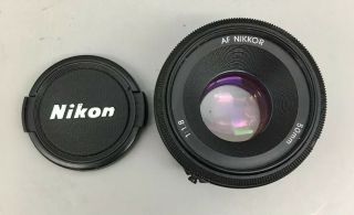 Vtg Nikon Nikkor Af 50mm 1:1.  8 Camera Lens Fx & Dx - F21