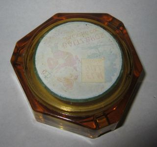 Vintage Advertising Glass Ashtray 1950 ' s Balts Bros Packing Co.  Elm Hill Meats 2