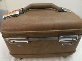 Vintage American Tourister Train Case Cosmetics Suitcase