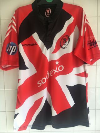 Large 48/ 50”british Army Rugby Union Shirt/ Jersey Kooga Vintage