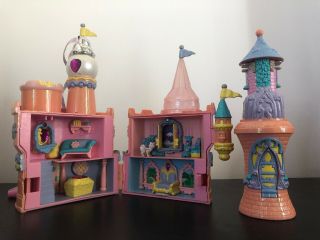 Vintage Polly Pocket 1995 Trendmasters Starcastle Orange Castle Tower Toys