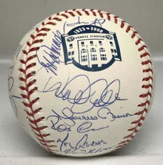 2008 Yankees Team 30x Signed Baseball W/ Jeter Rivera Arod Mussina,  Steiner