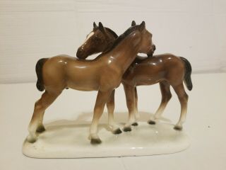 Vintage Small Horses Ceramic Japan Horse Figurine K18 Same Day