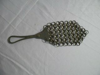 Old Vintage Antique Cast Iron Pot Scrubber/rug Beater Wire