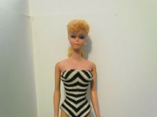 Vintage 1960s Blonde Ponytail Barbie Doll
