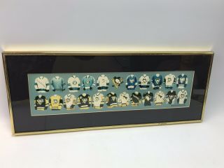 2001 Pittsburgh Penguins History Of Game Worn Jersey Framed Print