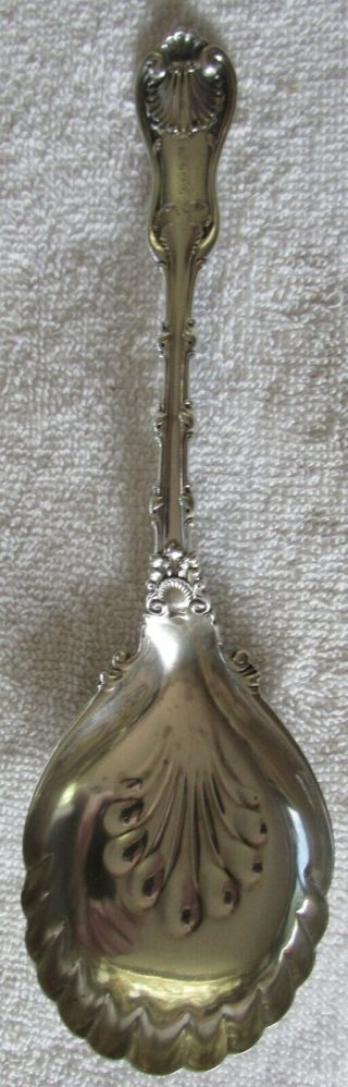 Imperial Queen Whiting Sterling Silver Vegetable Berry Serving Spoon
