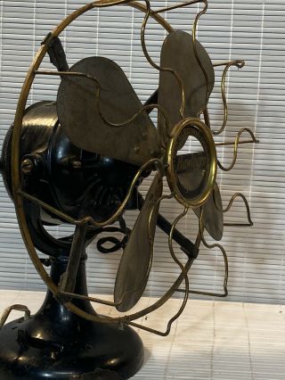Antique Western Electric\hawthorn Brass Blade Table Fan