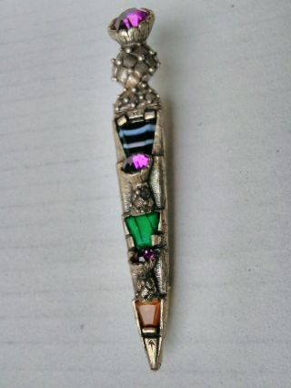 Vintage Miracle Jewellery Scottish Brooch,  Kilt,  Shawl Pin 2