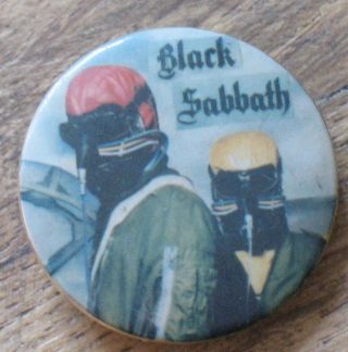 Black Sabbath Russian Pin Badge Button Singer Musician Rock Band Vintage Old Vtg