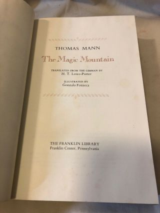 Easton Press The Magic Mountain By Thomas Mann Great Books Of The 20th Century