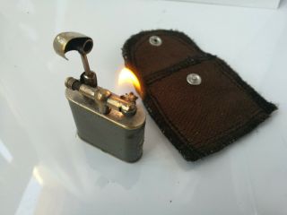 Antique Trench Wwi Cigarette Lighter,  Brass