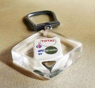 Vintage Keychain Key Ring Altigrade Gt Total Motor Oil