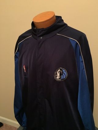 Dallas Mavericks Nike Vintage Blue Warm Up Shooting Jacket Size XXL 2XL Dirk 2