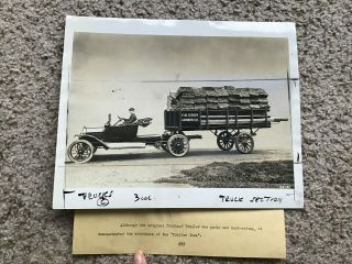 1920s Fruehauf Heavy - Duty Truck Trailers,  Factory 8x10 File Photo.