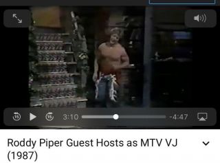 1987 WWF Roddy Piper Dude Looks Like A Lady Costume Worn On MTV As Guest Host 2