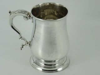 Georgian George Iii Solid Sterling Silver One Pint Tankard Mug London 1789 321g