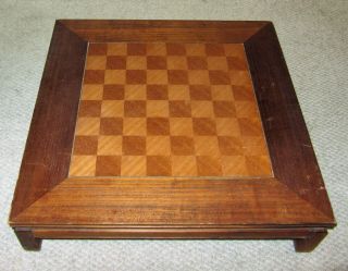 Vintage Mid - Century Ricardo Lynn - Pillow Coffee Table / Foot Stool Chess Board