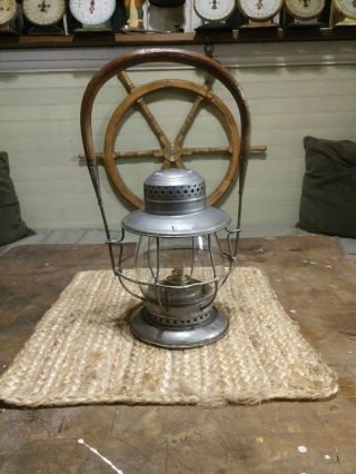 Vintage Antique Lantern1906 T.  L.  Moore Bell Bottom Switchman 