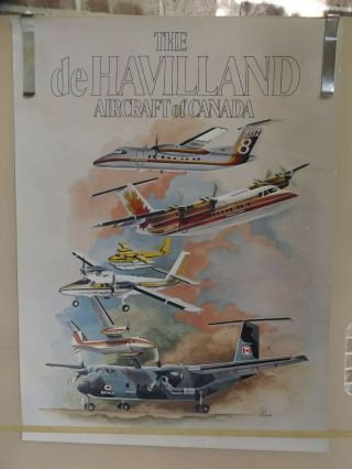 The Dehavilland Aircraft Of Canada Vintage Advertising Poster By Paul Livingston