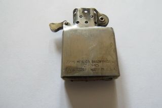 Vintage Zippo Lighter Insert Pat.  2032695 Only