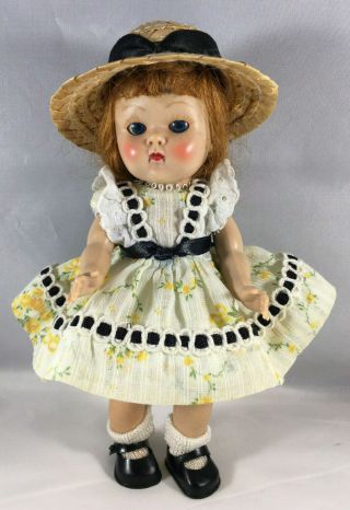 Strung Ginny W - Red Hair - Vogue Tag Yellow Dress W - Floral Design,  Hat & Bloomers