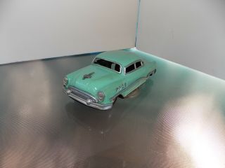 Rare Vintage Tin Friction Buick Roadmaster Asahi Toy Car - Japan