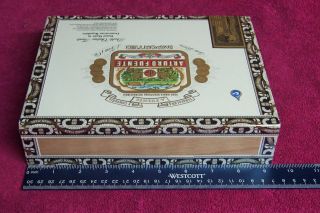 (2) Arturo Fuente Double Chateau Natural Empty Wood Cigar Boxes Stash Diddly Bow 3