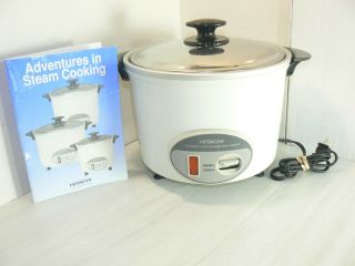 Vintage Hitachi Automatic Rice Cooker 8.  3 Cup Rd - 5086p With Instructions Guc