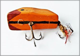 Short Henry Leeper Bass Bait From The Group Found Last Year Orange,  Black Stripe 3