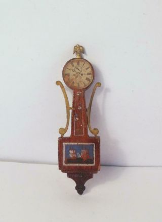 Vintage Tynietoy Banjo Clock With Ships
