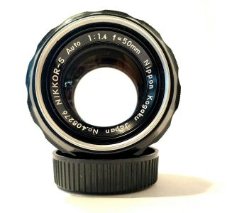 Nikon Nippon Kogaku Nikkor - S Auto 50mm F/1.  4 Vintage Lens 408276 - Japan 2