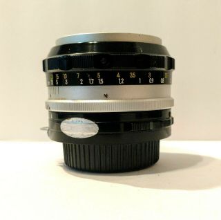 Nikon Nippon Kogaku Nikkor - S Auto 50mm F/1.  4 Vintage Lens 408276 - Japan 3