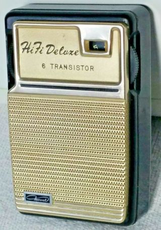 Vintage 1962 Marvel Hifi Deluxe 6 Transistor Radio Made In Japan With Case