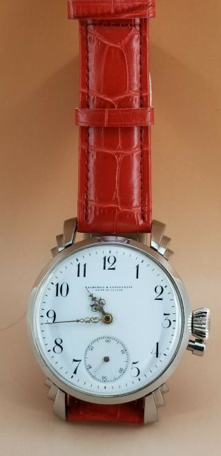 Vintage Marriage Vacheron & Constantin Pocket Movement Wrist Watch.