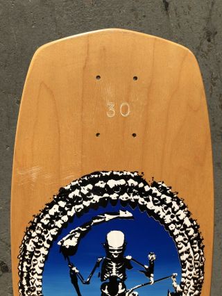 Vintage 1986 David Hackett Skull Skates Rare Street Sicle Skateboard 3
