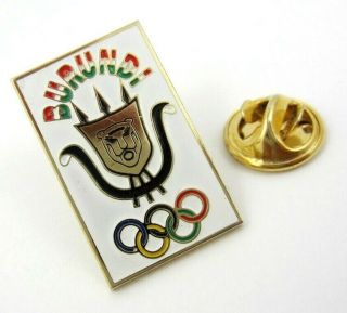 Burundi Olympic Committee (noc) Olympic Team Pin Undated