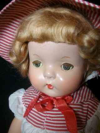 Vintage 18 In.  All Composition Jointed Doll Sleep Eyes Unmarked Condit