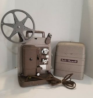 Vintage Bell & Howell 8mm Movie Projector Model 253rv Good - Plays Movies