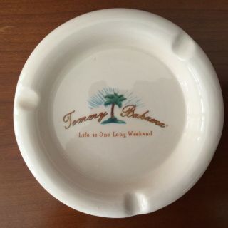Tommy Bahama // Matched Ceramic Ashtrays // 5 3/4 