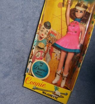 Vintage 1970 ' s Mod Topper Dawn Doll Friend CONNIE MAJORETTE NRFB 3