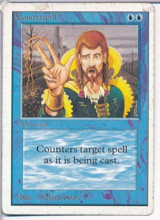 Mtg Counterspell Unlimited Edition X1 Heavily Played Hp Vintage Mtg280